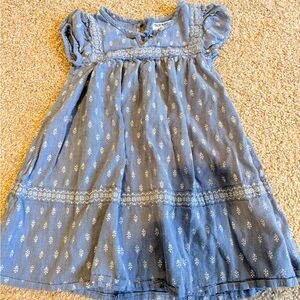 Old Navy Light Blue Patterned Kids Dress